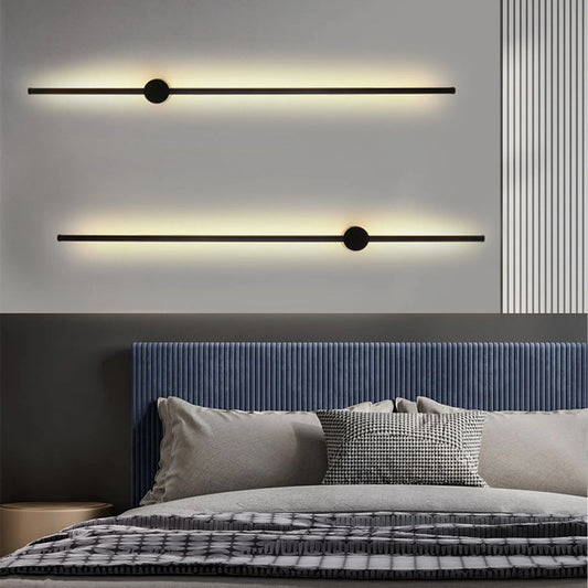 Modern LED Linear Wall Light Long Strip Wall Lamp Acrylic LED Strip
