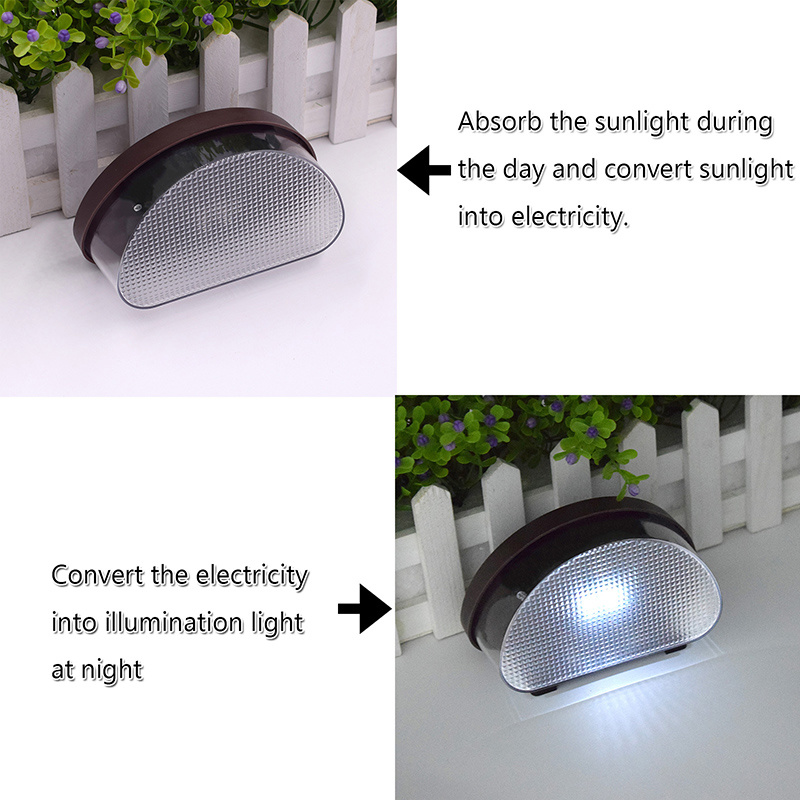 Outdoor Garden 2PCS LED Solar Fence Lights