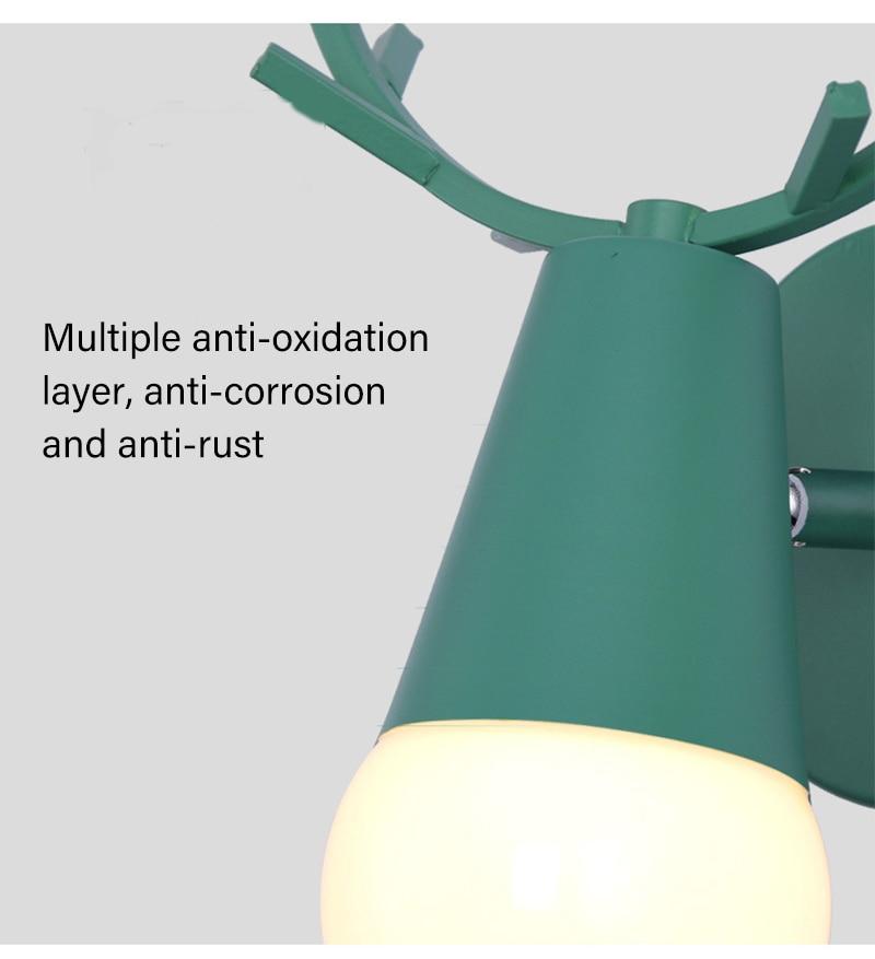 Nordic Creativity antlers LED wall lamp modern indoor bedroom bedside
