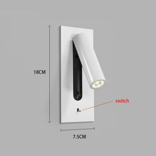 Modern LED wall lamp Rotatable aluminum sconces light indoor home
